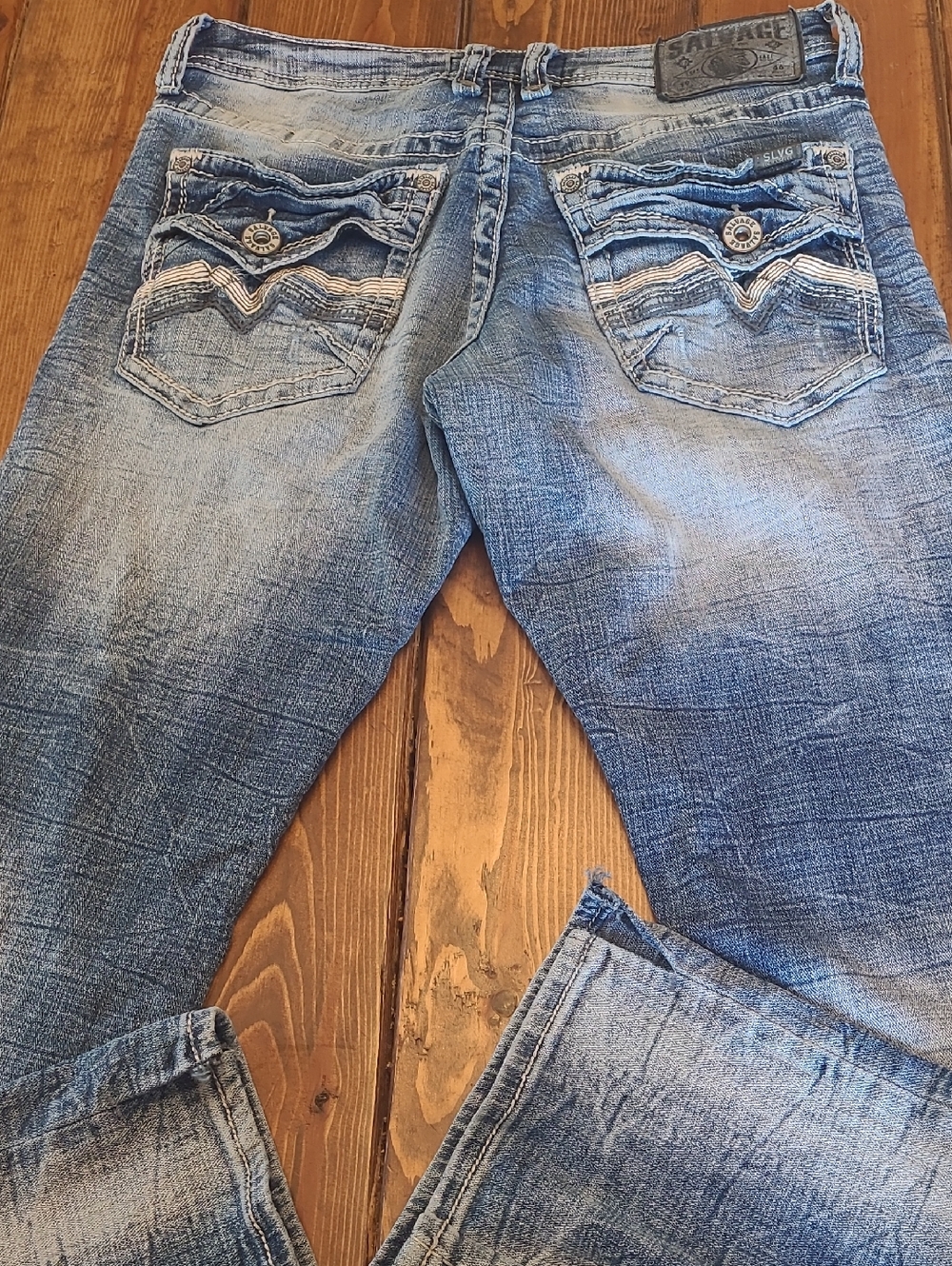 Mens Salvage Jeans Size 29 Mayhem Boot